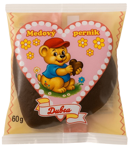 DUBEA SRDIEČKO 60g medový perník