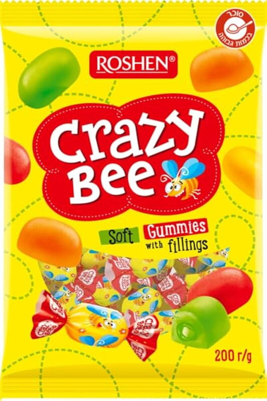 ROSHEN CRAZY BEE 200g želé cukríky ROSHEN CRAZY BEE 200g želé cukríky