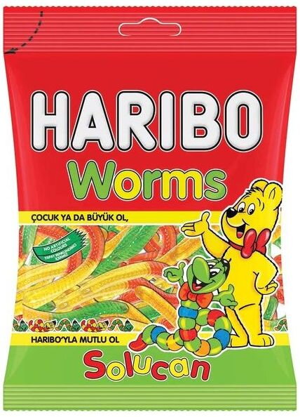 HARIBO WORMS 160g želé cukríky HARIBO WORMS 160g želé cukríky