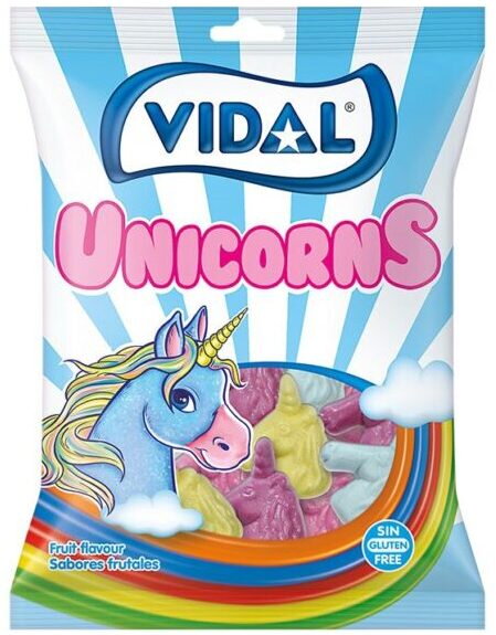 VIDAL UNICORNS 90g želé cukríky 