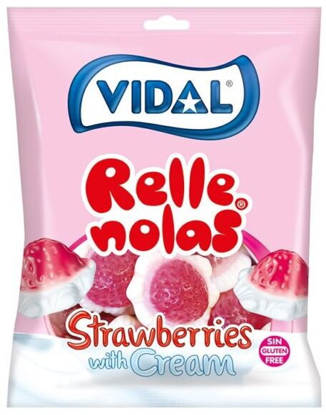 VIDAL STRAWBERRIES CREAM 90g želé cukríky 
