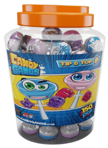 CANDY GANGS TIP TOP 8g lízatko (Balenie:150ks 1ks od 0,08eur)