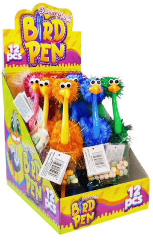 BIRD PEN 5g pero s cukríkmi (Balenie:12ks 1ks od 0,95eur) 