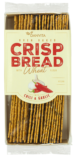 DANVITA CRISP BREAD 130g chilli/cesnak DANVITA CRISP BREAD 130g chilli/cesnak