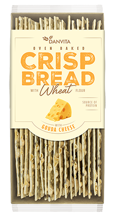 DANVITA CRISP BREAD 130g syr Gouda DANVITA CRISP BREAD 130g syr Gouda