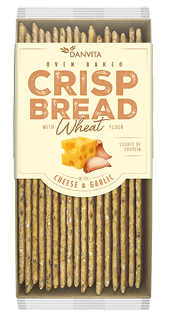 DANVITA CRISP BREAD 130g syr/cesnak DANVITA CRISP BREAD 130g syr/cesnak