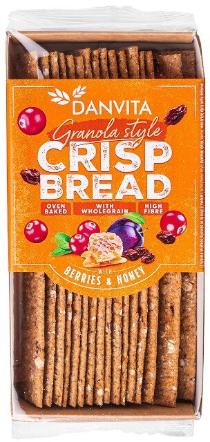 DANVITA CRISP BREAD 130g ovocie/med DANVITA CRISP BREAD 130g ovocie/med