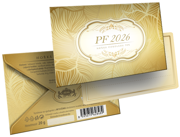 PF 2026 20g tmavá čokoláda (obálka)