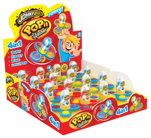 POP IN SPINER 15g hračka s lízatkom (Balenie:16ks 1ks od 0,89eur) 