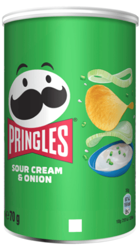 PRINGLES SOUR CREAM & ONION 70g smotanové-cibuľové chipsy  PRINGLES SOUR CREAM & ONION 70g smotanové-cibuľové chipsy