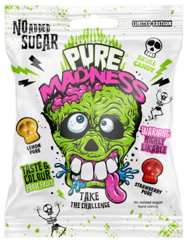 SOUR MADNESS PURE 60g superkyslé cukríky
