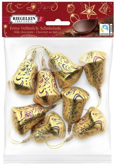 CHRISTMAS BELLS 100g mliečne čokoládky CHRISTMAS BELLS 100g mliečne čokoládky