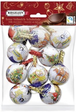 CHRISTMAS BALLS 100g mliečne čokoládky CHRISTMAS BALLS 100g mliečne čokoládky