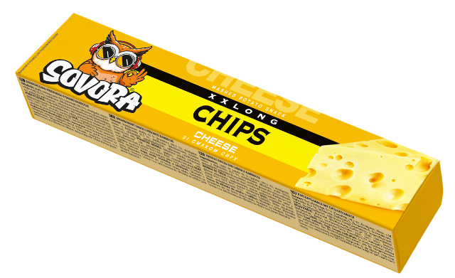 LONG CHIPS CHEESE 50g syrové (box)