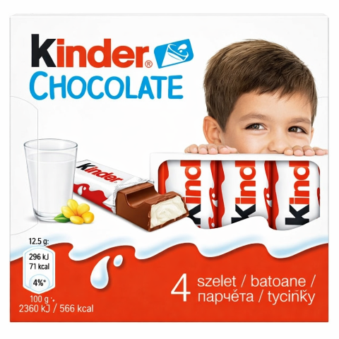 KINDER CHOCOLATE 50g mliečne čokoládky 