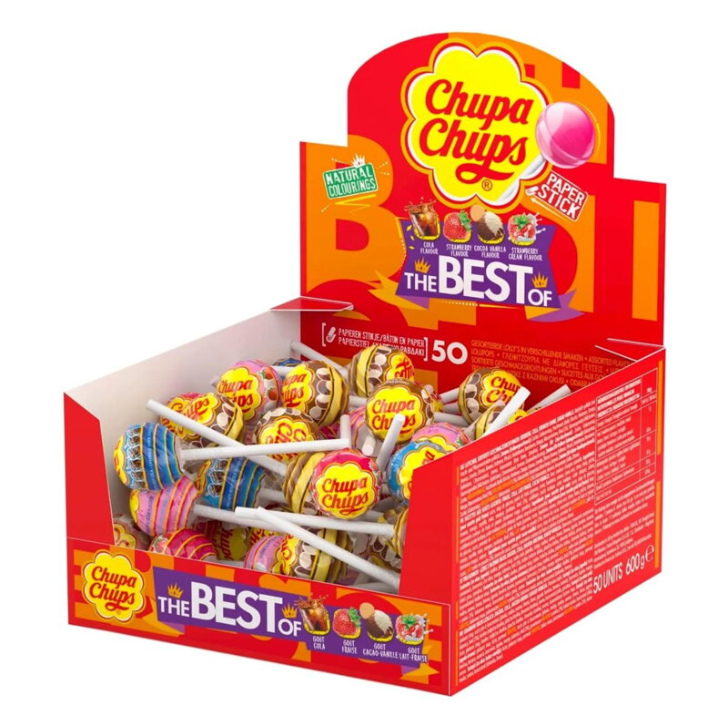 CHUPA CHUPS BEST OF 12g lízatka (Balenie:50ks 1ks od 0,18eur)