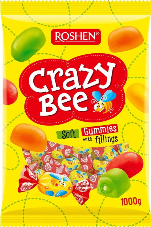 ROSHEN CRAZY BEE 1kg želé cukríky