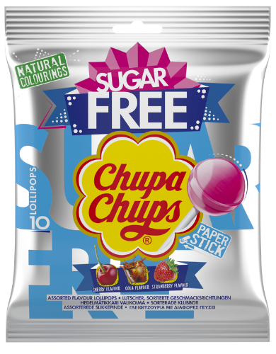 CHUPA CHUPS SUGAR FREE 110g lízatka bez cukru 