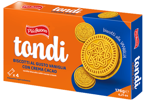 PIU BUONO TONDI 150g kakaové sušienky