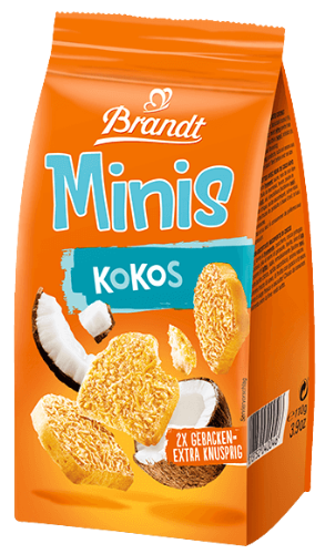 BRANDT MINIS 110g kokosový snack
