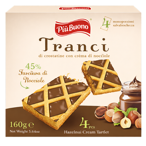 PIU BUONO TRANCI 160g orieškové tyčinky(4pack) (exp.13/09/26)