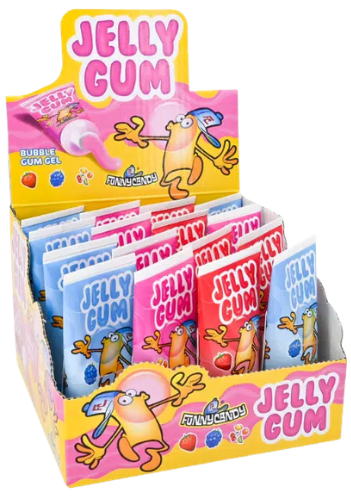 JELLY GUM 50g žuvačka v tube (Balenie:16ks 1ks od 0,75eur)