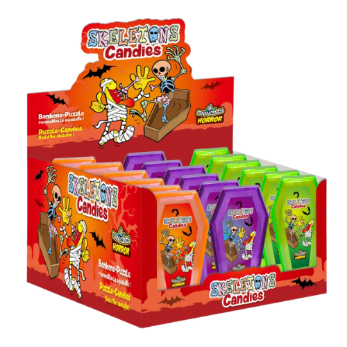 CANDY SKELETON 25g zábavná cukrovinka (Balenie:12ks 1ksod 0,69eur)