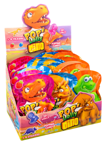 DINO LOLLY 16g lízatko s práškom (Balenie:36ks 1ks od 0,35eur)