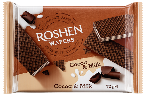 ROSHEN WAFFERS 72g kakaové keksy