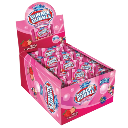 DUBBLE BUBBLE STRAWBERRY 4,5g ovocné žuvačky (Balenie:100ks 1ks od 0,06eur)