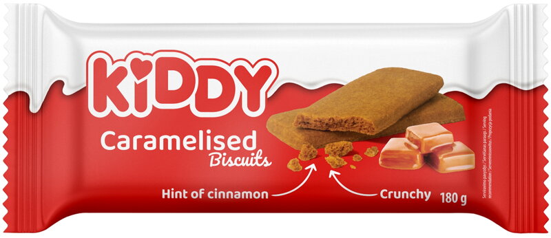 KIDDY CARAMELISED 180g škoricové sušienky