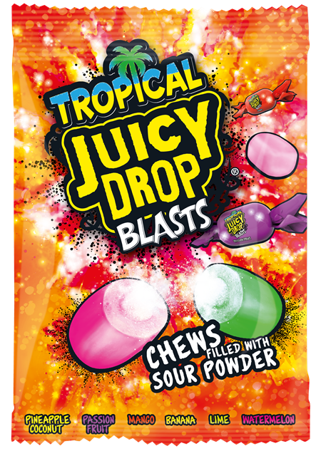 BAZOOKA TROPICAL 120g žuvacie cukríky