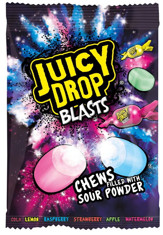 BAZOOKA JUICY DROP CLASSIC 45g žuvacie cukríky