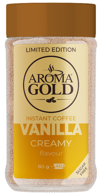 AROMA GOLD VANILLA 80g vanilková instantná káva 