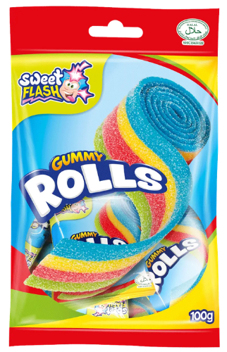 GUMMY ROLLS BAG 100g ovocné želé