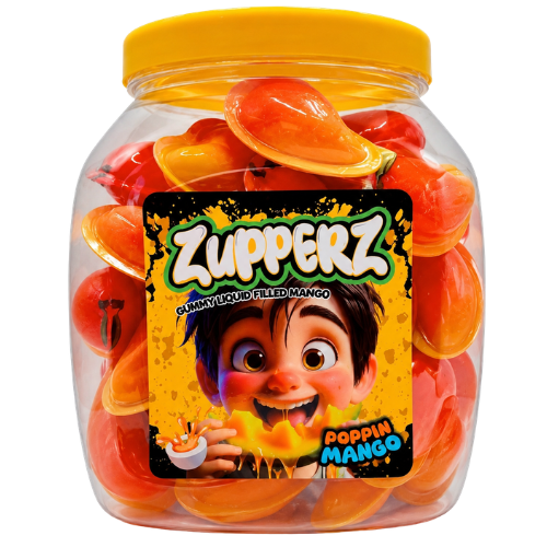 ZUPPERZ MANGO 18g plnené želé (Balenie:50ks 1ks od 0,30eur)