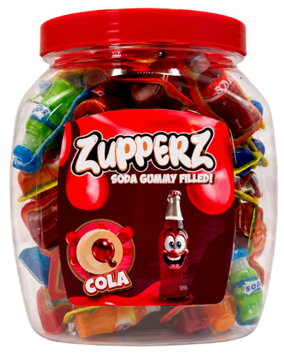 ZUPPERZ COLA 10g plnené želé (Balenie:65ks 1ks od 0,23eur)