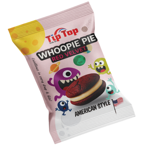 WHOOPIE PIE RED VELVET 65g americký koláč 