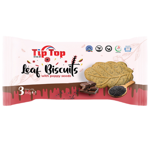 LEAF BISCUITS POPPY SEED 85g s makom