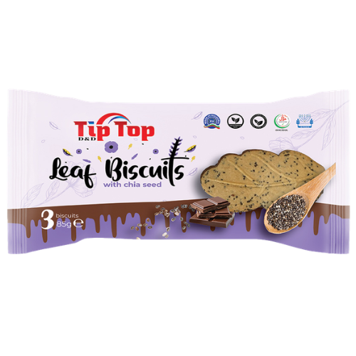 LEAF BISCUITS CHIA SEED 85g s chia semiačkom