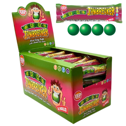 JAWBREAKER WATERMELON 33g cukríky so žuvačkou (Balenie:40ks 1ks=0,35eur)