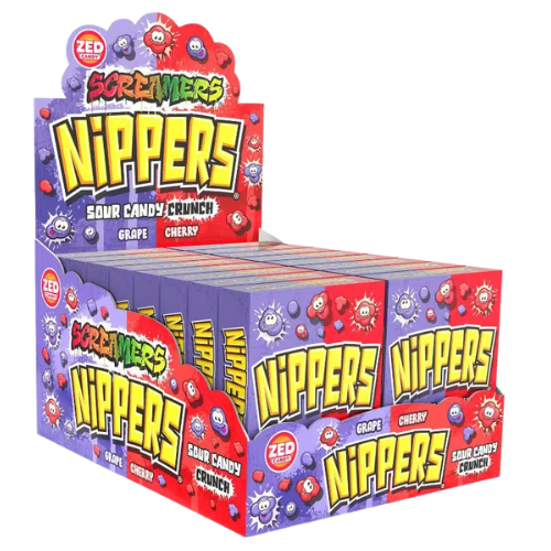 NIPPERS GRAPE&CHERRY 50g ovocné cukríky (Balenie:16ks 1ks=0,85eur)