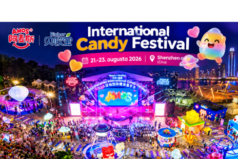 AMOS International Candy Festival 2026 v Shenzhene – nové cukrovinky, AI a funkčná výživa