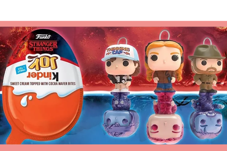 Kinder Joy edícia Stranger Things so zberateľskými figúrkami Funko Pop.